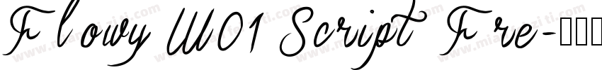 Flowy W01 Script Fre字体转换